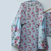 Peach Embroidered Lawn 3-Piece Suit – Soft & Sophisticated