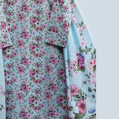 Peach Embroidered Lawn 3-Piece Suit – Soft & Sophisticated