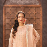 Pink Luxury Embroidered Chiffon 3-Piece Suit – Soft Glam Look