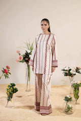 Nude Bloom – Elegant & Floral Printed 2-Piece Lawn Set